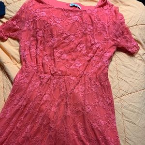 Lace Coral Dress